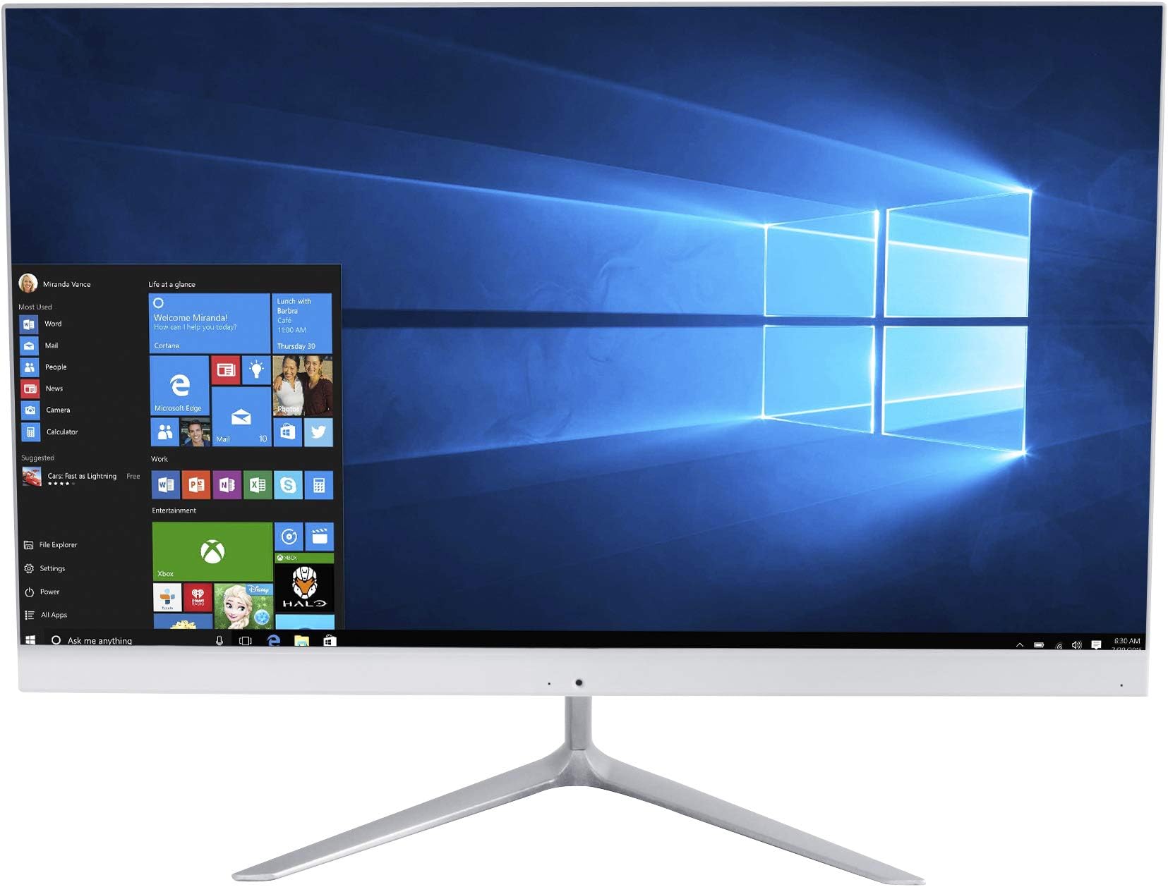 Intel Core i5-4200M All-in-One Desktop Computer, 4GB DDR4 256GB SSD ,23.8 inch Full HD Windows 10 AIO PC ,802.11 ac wifi, Bluetooth 4.2