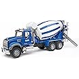 Bruder 02814 Man TGA Cement Mixer Truck, 1:16 Scale: Realistic Construction Toy with Rotating Drum & Crank Handle | Durable ABS Plastic for Indoor, Outdoor, Sand & Snow Play, Made in Germany, Ages 3+