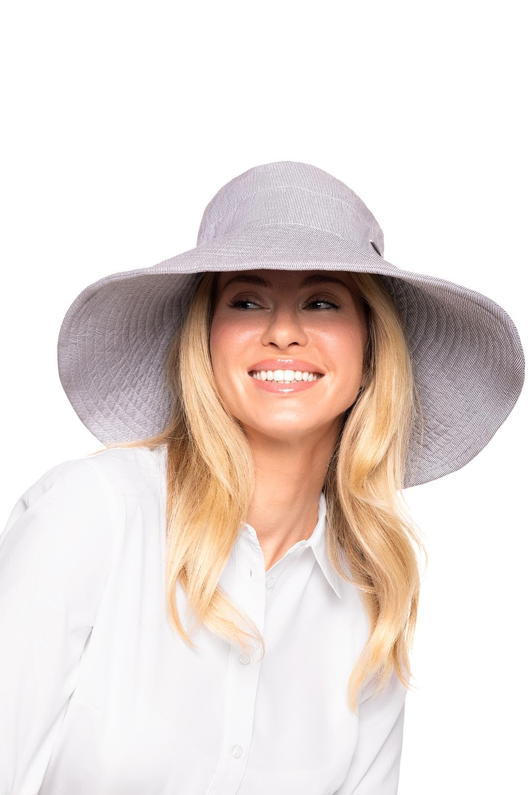 Photo 1 of Women's Beach Hat - UPF 50+ Sun Protection - Brittany in Black/White