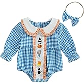 Giraropa Baby Girl Outfits Smocked Bubble Romper Jumpsuit Long Sleeve Bodysuit Cute Newborn Infant Fall Winter Clothes