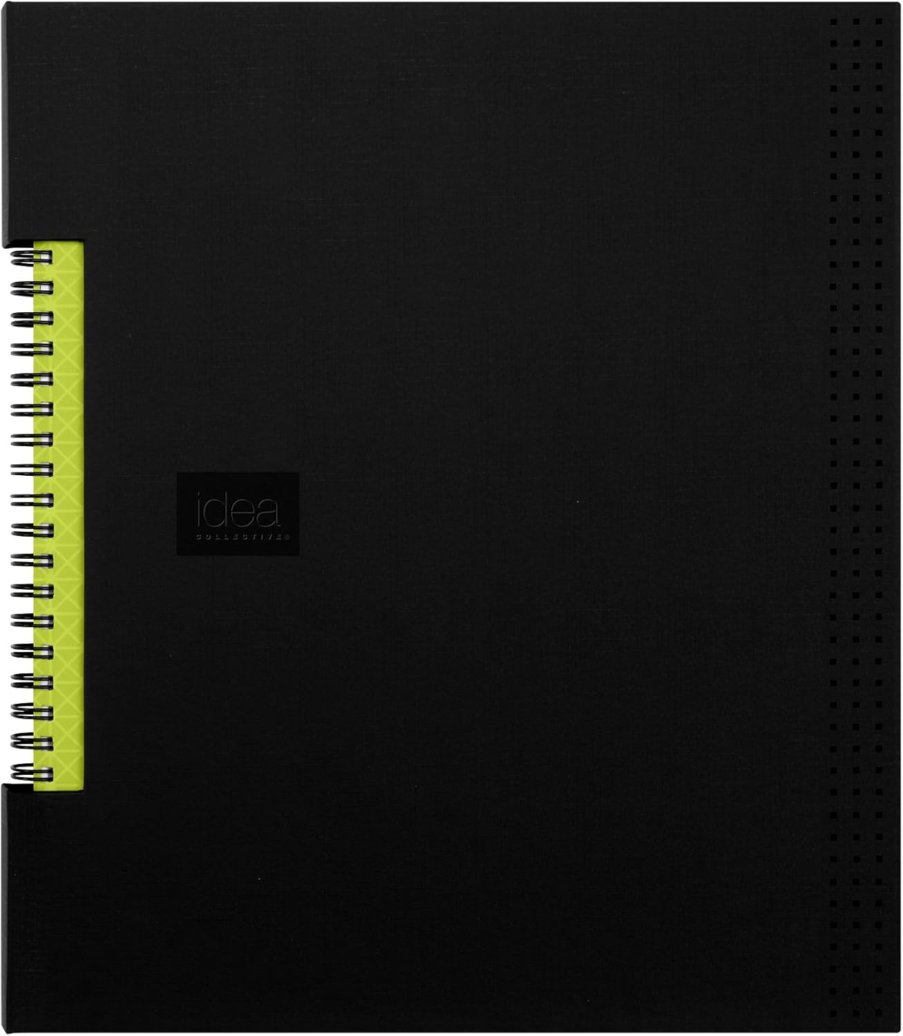 Oxford Idea Collective Business Notebook, 11 x 8.5, Double Wire, Case Bound, Black, 80 sheets (56895)