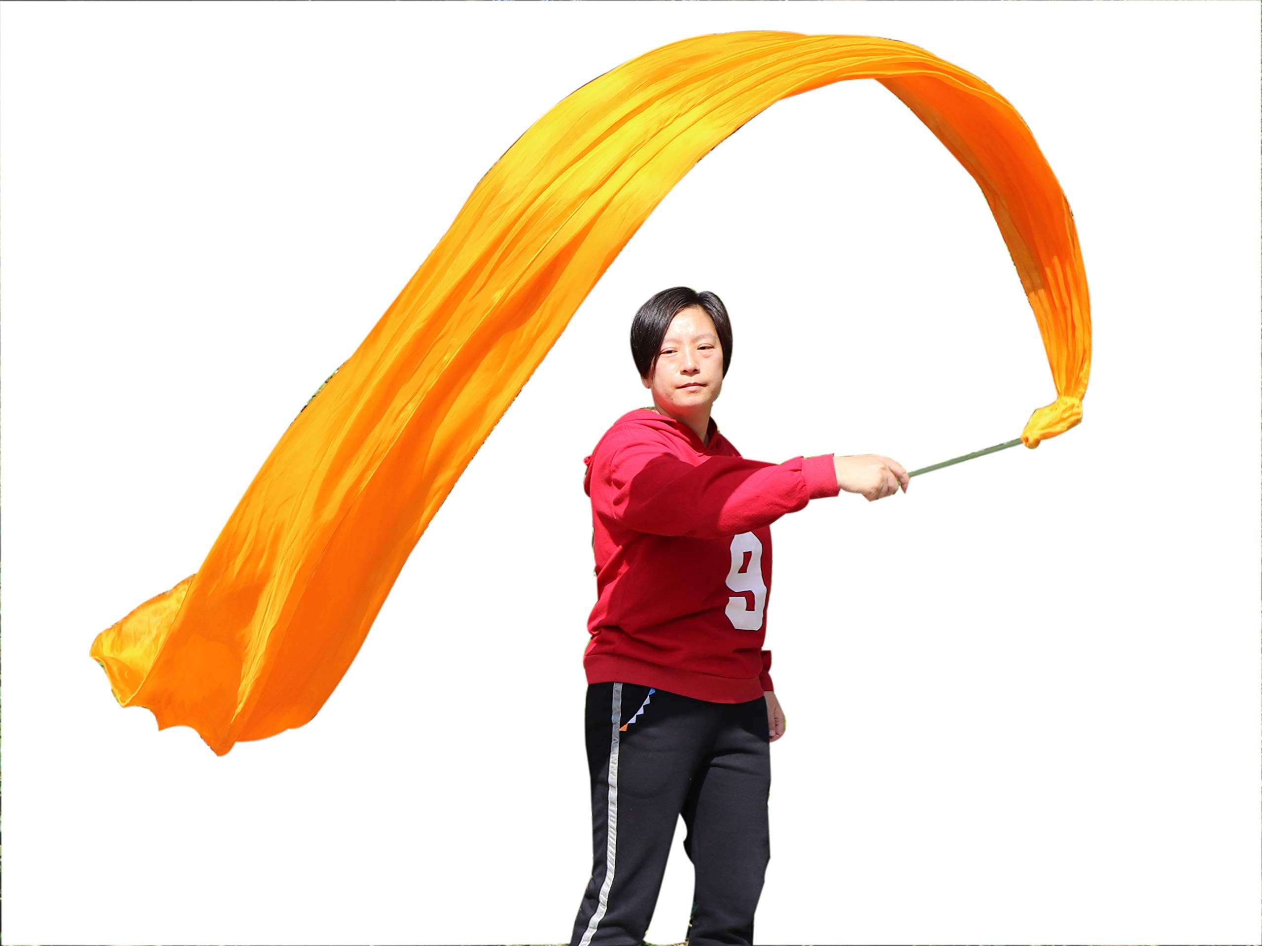 Winged Sirenny 4mx0.9m (4.4 yd x 35 in) 5 Mommes Habotai Silk Worship Throw Streamer