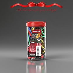 60-Piece Bungee Cords Assorted Sizes