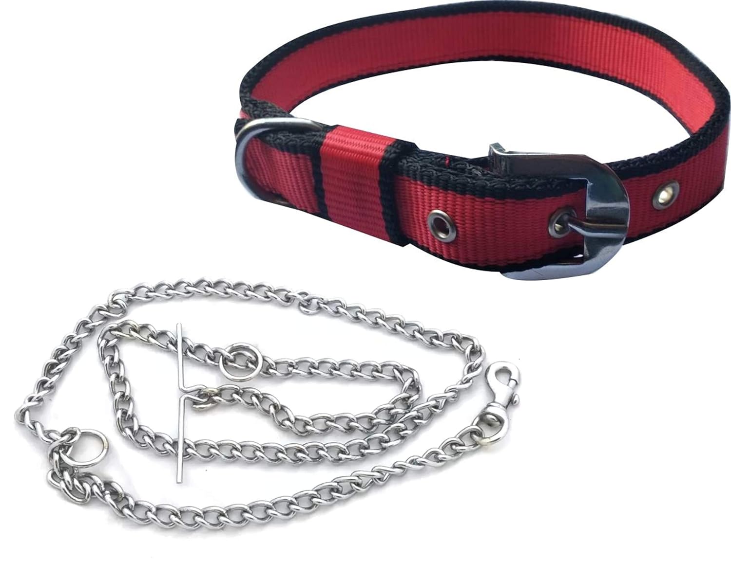 colored chain dog collars