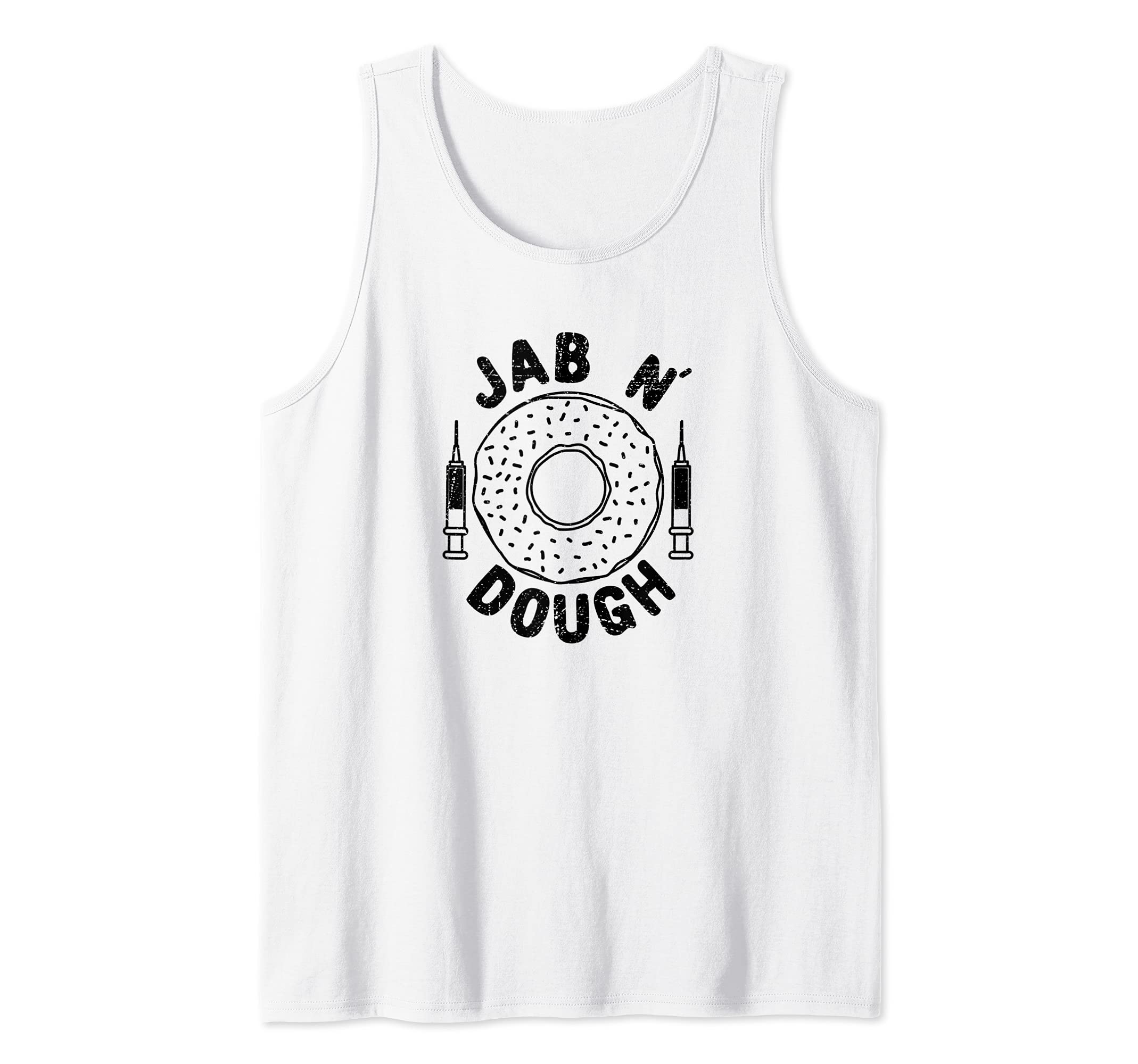 Jab n' Dough Funny Donut Vaccine Tank Top