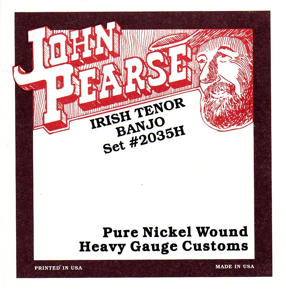 John Pearse Irish Tenor Banjo pure nickel wound Heavy Gauge customs