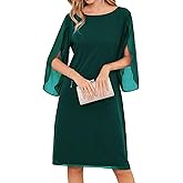 GRACE KARIN Womens Chiffon Dresses Flutter Sleeve Party Wedding Cocktail Dress Size 8-20