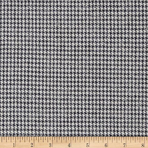 322 Thornton Rd Houndstooth Suiting Grey/White Fabric By The Yard