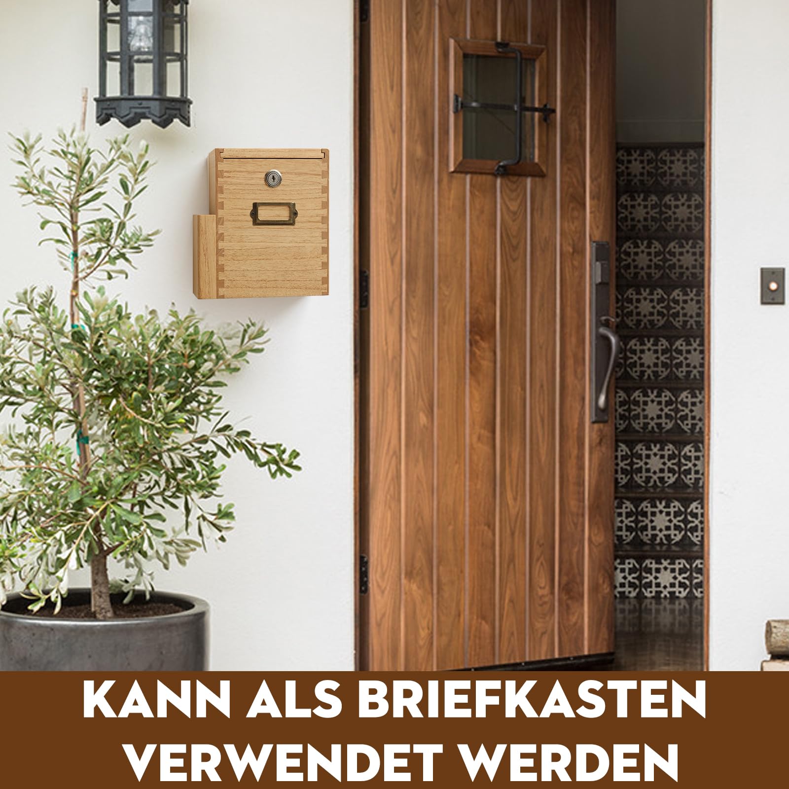 KIRIGEN Vorschlagsbox, Spendenbox mit Schloss, Wahlurne, Natur 8