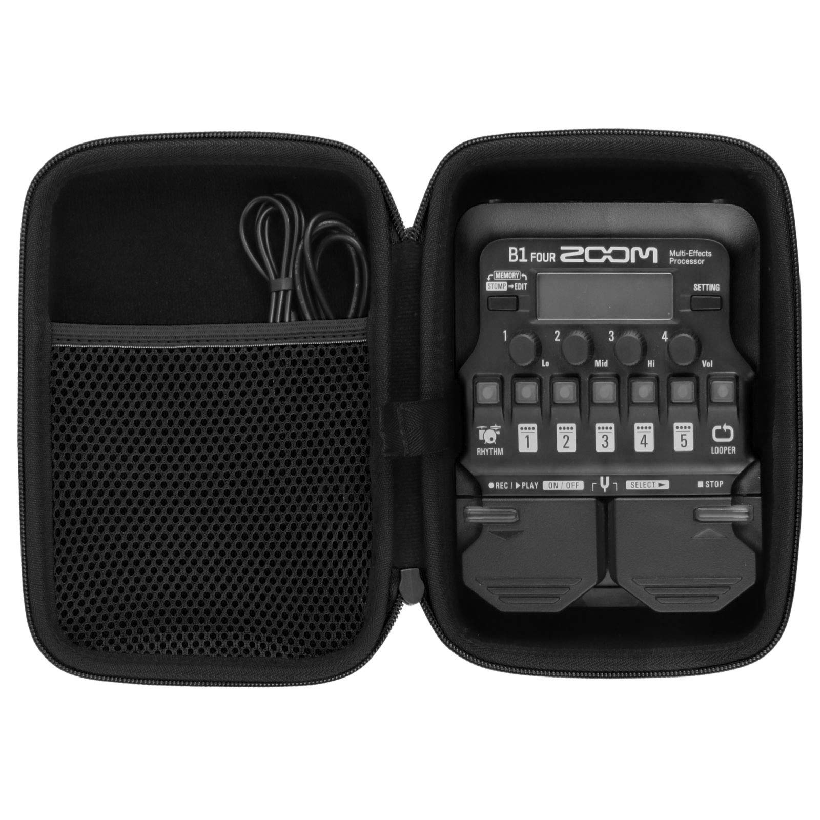 co2CREA Hard Protective Case for Zoom G1 / Zoom B1 / Zoom A1 FOUR/IFS - Multi-effect Pedal Bass Amp-Simulator, Case Only
