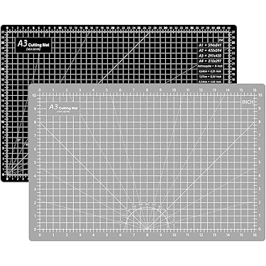 Set de tapis de coupe A3 et règle - Outil pour travail du cuir