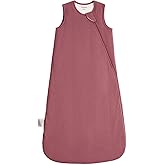 BubblePanda Rayon Made from Bamboo Sleep Sack 0-6 Months Newborn Infant Sleep Sack 0-3 Months 1.0 Tog Breathable Baby Wearable Blanket With 2-Way Zipper Unisex Sleeping Bag for Babies