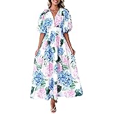 Sissyaki Women's Floral Maxi Dress 2026 Summer Spring Wedding Guest Dress