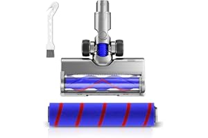 NUKISA Vacuum Head Replacement Compatible with Dyson V6 Cordless Vacuum Cleaner. This motorhead part is designed for hardwood floor attachments. The accessory pack includes 1 motorhead and 2 roller brushes.