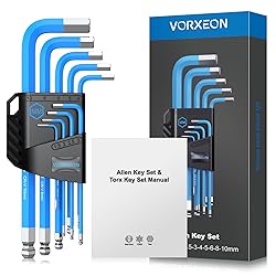 VORXEON Allen Wrench Hex Key Set 1.5mm-10mm, 9PCS