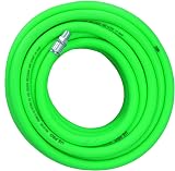 US PRO 15m Soft Rubber Hi-Vis Air Compressor Hose Airline 1/4 BSP Male view 2
