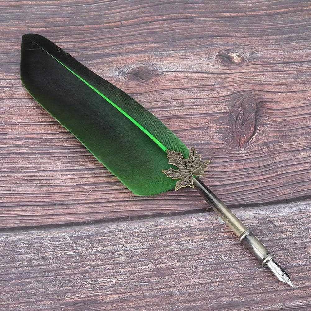 Hztyyier Quill Feather Pen Caligraphy Set Adults Writing Quill Pen for Holidays Christmas - Image 5