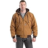 Berne Men's Heritage Duck Hooded Active Work Jacket