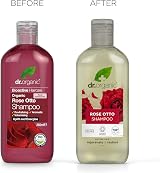 Dr Organic Rose Otto Shampoo Restoring 265ml COSMOS Organic Vegan Cruelty Free view 6