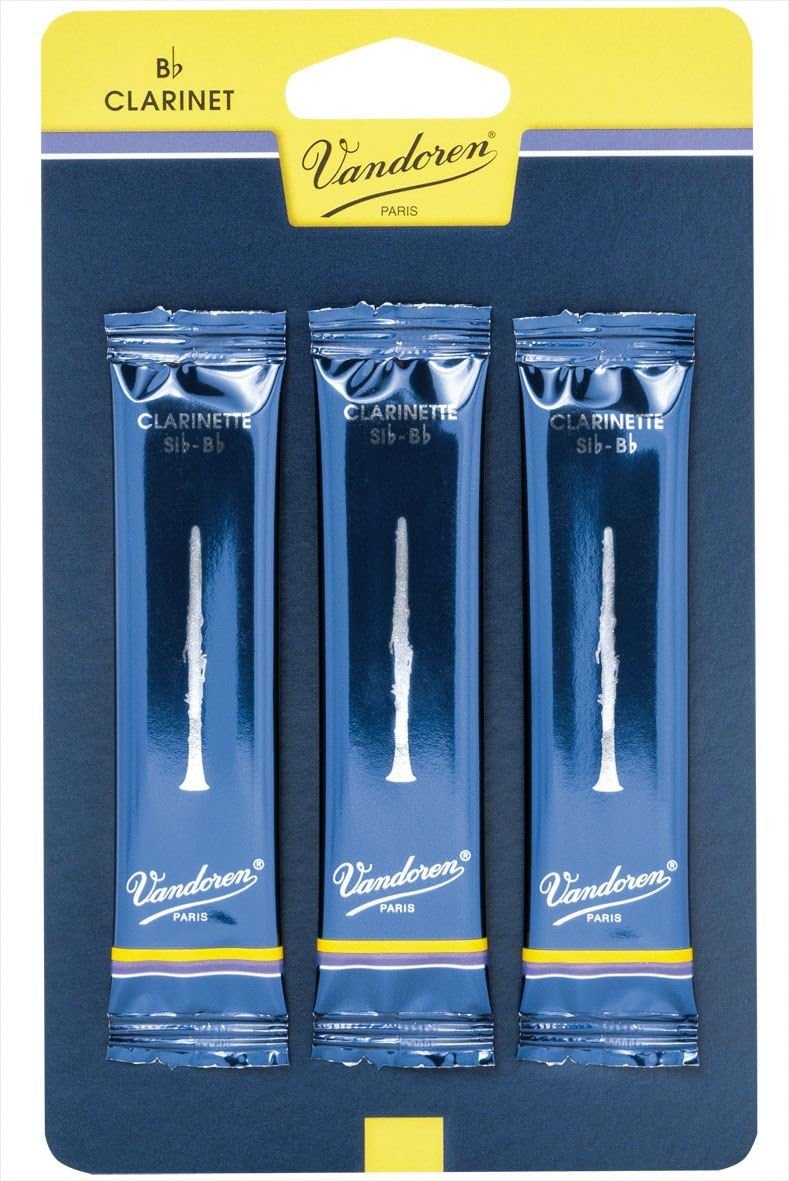 Vandoren Reeds Clarinet Bb 3 Traditional 3 Pack