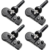 Set of 4 TPMS Tire Pressure Monitoring System Sensor 433MHz Compatible with Jeep Wrangler JK Dodge Ram Charger Replacement for 56029398AB 68142397AA 68241067AA 68241067AB