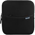 Lacdo Shockproof External USB CD DVD Writer Blu-Ray & External Hard Drive Neoprene Protective Storage Carrying Sleeve Case Pouch Bag With Extra Storage Pocket for Apple MD564ZM/A USB 2.0 SuperDrive / Apple Magic Trackpad / SAMSUNG SE-208GB SE-208DB SE-218GN SE-218CB / LG GP50NB40 GP60NS50 / ASUS External DVD Drives (Black)