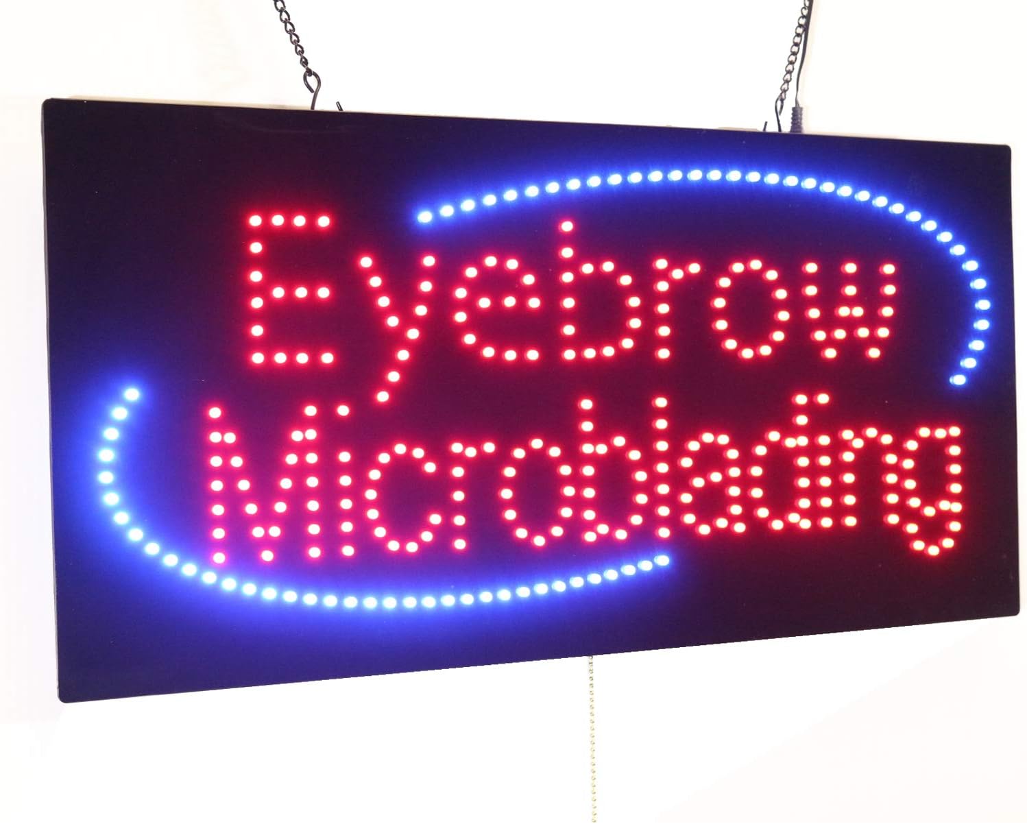 Eyebrow Microblading Sign, TOPKING Signage, LED Neon Open, Store