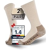 Juclise Alpaca Wool Warm Hiking Socks Heavyweight, Winter Athletic Crew Work Boot Thick Thermal Fleece Moisture Wicking