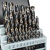 Metal Drill Bit Set, Yougfin 29PCS High Speed Steel