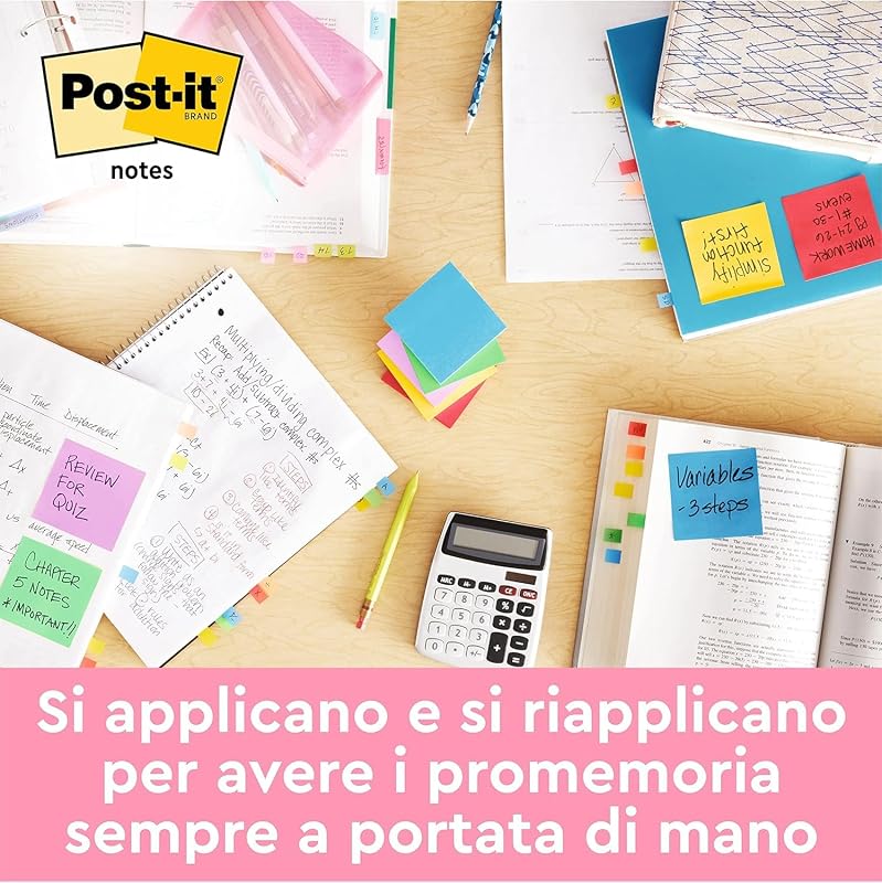 Cubo Mini di Foglietti Adesivi, 400 Fogli, 51 mm x 51 mm
