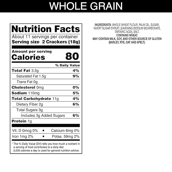 CARR’S CRACKERS, WHOLE GRAIN CRACKERS, PARTY SNACKS, WHOLE WHEAT, 7OZ BOX (BOX OF 6)