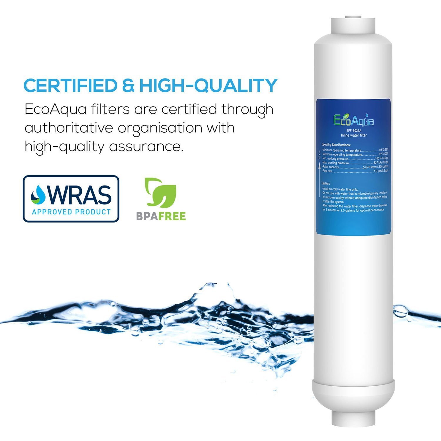 EcoAqua Compatible Electrolux 4055091047 Nevera Filtro (1): Amazon ...