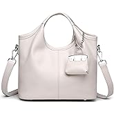 Makukke Genuine Leather Bucket Bags for Women, Small Handbags Crossbody Bag with Adjustable Shoulder Strap