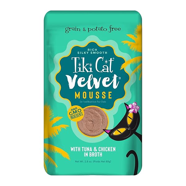 TIKI CAT – VELVET MOUSSE CAT FOOD TUNA...