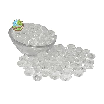 Buy Day Pebbles Glossy Home Decorative Flat Clear Transparent Vase