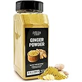 Fresh Finest Ginger Powder - 15.97oz (453G) - Pure Ground Ginger Root for Culinary &amp; Health Benefits, Packed in a Premium Container