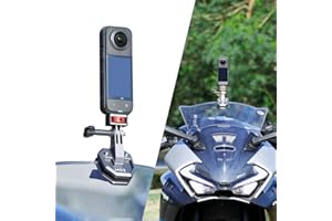 SEASKY M02 All Aluminum Metal Motorbike Motorcycle Windscreen Clamp Mount Accessories for Gopro Hero 13 12 11 10 9 8 7 for DJ