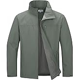 Outdoor Ventures Men's Lightweight Jackets Waterproof Rain Shell Jackets with Velvet Lined Windbreaker for Outdoor Sports