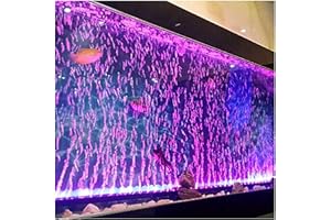 HCDMRE LED Air Bubble Light Aquarium Light Underwater Submersible Fish Tank Light Color Changing Making Oxygen Aquarium Tools,Us Plug (123cm/48.4")
