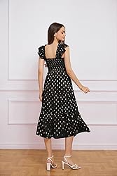 Flowy Ruffle Tiered Formal Cocktail Dress for Women