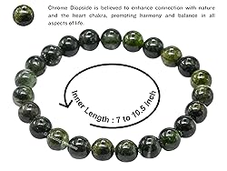 Chrome Diopside Bracelet for Women Men's Gifts