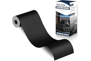 Zenyao Leather Repair Patch Tape - Self Adhesive Leather Repair Kit for Car Seat Furniture, Heavy Duty Vinyl Repair Patch for