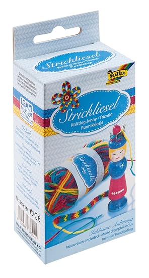 folia 24919 - Strickliesel inklusive Wolle, Holzstricknadel und Sticknadel