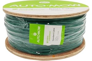 AUTO-MOW 1600 Ft Automatic Lawnmower Boundary Wire 9 Gauge AWG 2.7mm Thick (Green) Heavy Duty Underground Electric Perimeter Wire - Compatible with All Robotic Lawnmower Installation and Pet Fence Systems
