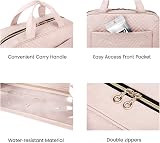 Bagsmart Hanging Toiletry Bag Large Capacity Pink Travel Organizer view 8