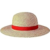 Yofuhope Straw hat,Cosplay Straw Hat for Halloween Costume Party,Yellow Strawhats with String Sun Hats Animation Hats (Light Yellow)
