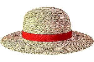 YOFUHOPE Straw hat,Cosplay Straw Hat for Halloween Costume Party,Yellow Strawhats with String Sun Hats Animation Hats (Light Yellow)