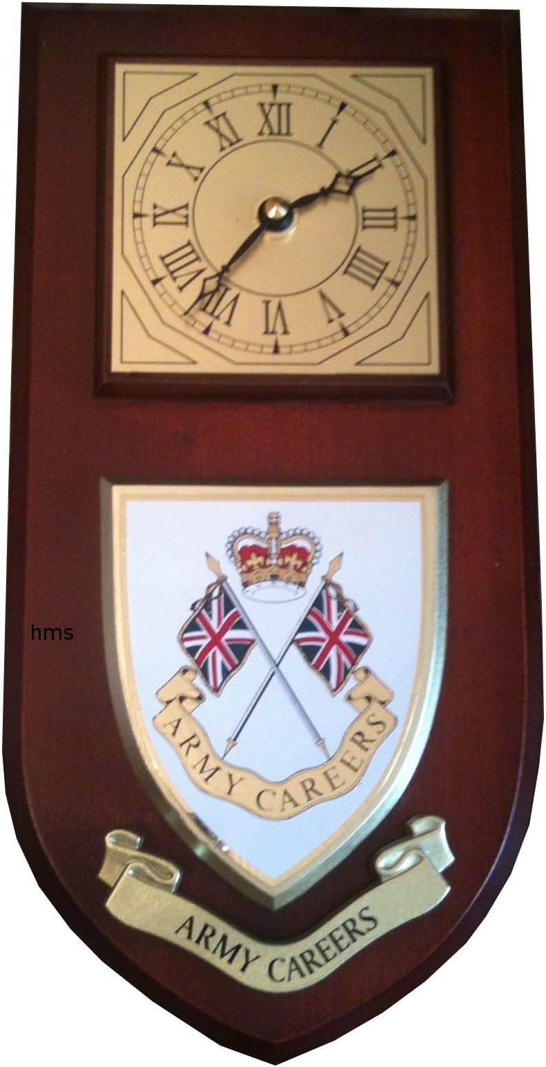 Army Careers Regimental Military Wall Plaque & Clock