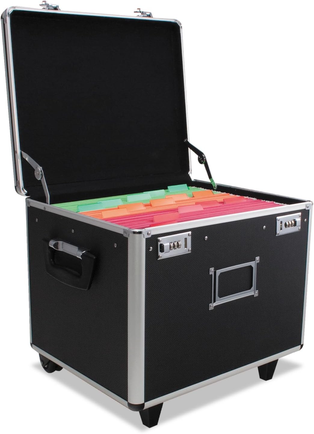 ADVANTUS Mobile Locking Security File Box, Letter/Legal, 16 3/4 x 15 x