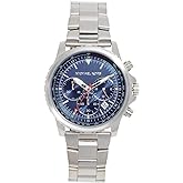 Michael Kors Cortlandt Chronograph Silver-Tone Stainless Steel Men's Watch (Model: MK8641)